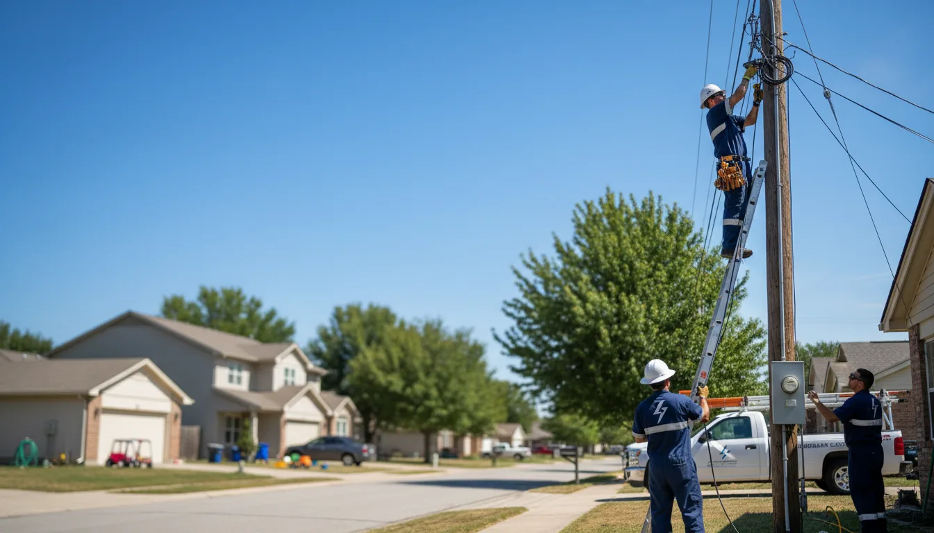 Residential electrician providing installation services in Hernandez, NM
